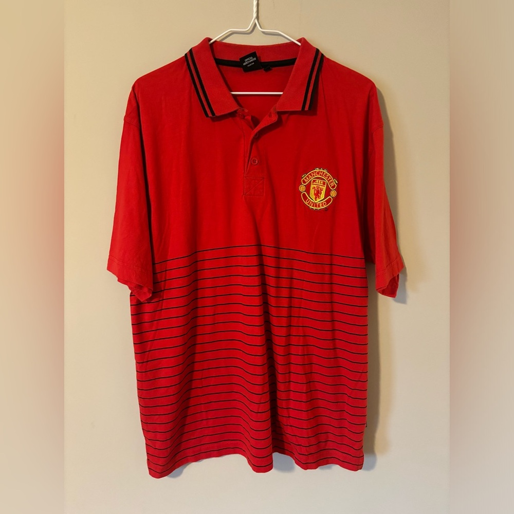 Manchester United Vintage Retro Official Polo Shirt Men’s US L